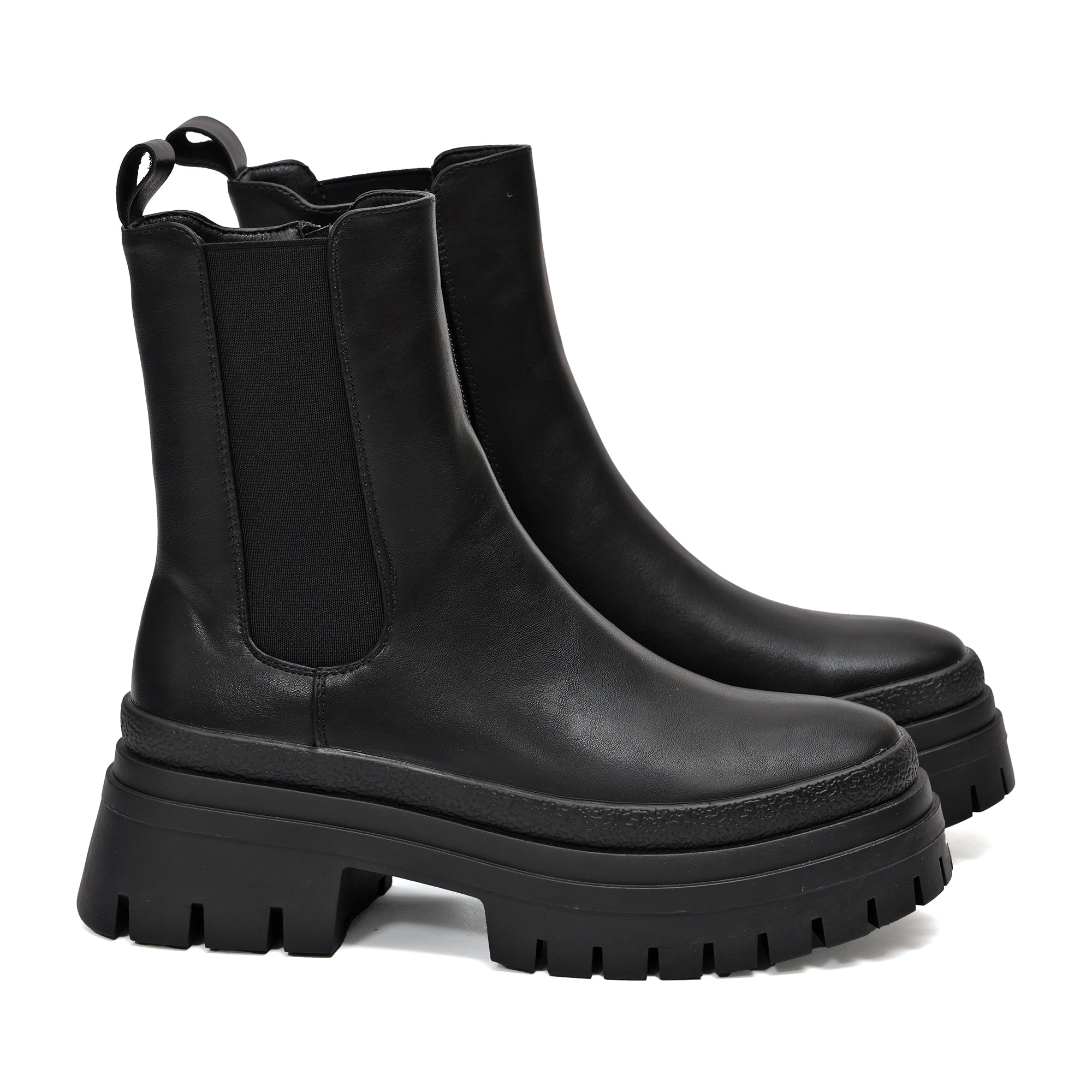 Stivaletto in simil pelle con fascia elastica- Art.DQY8159