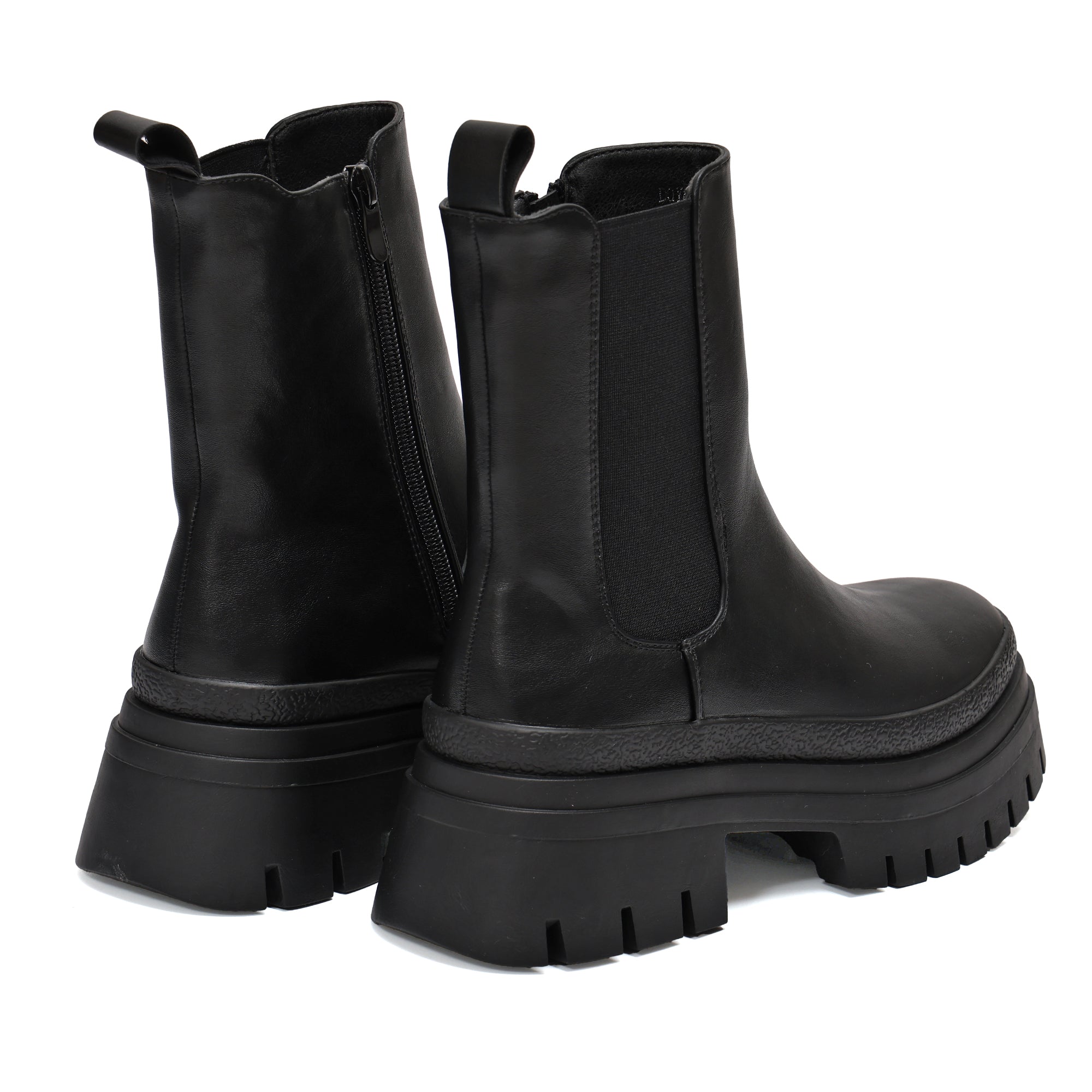 Stivaletto in simil pelle con fascia elastica- Art.DQY8159
