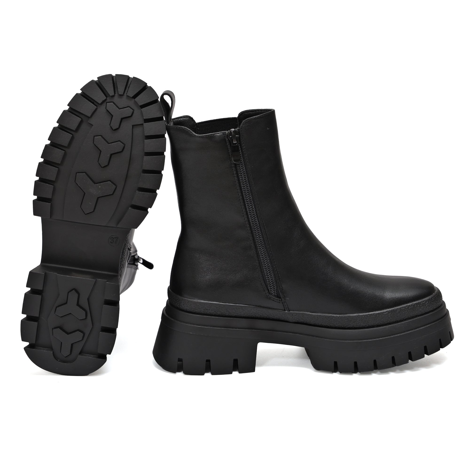 Stivaletto in simil pelle con fascia elastica- Art.DQY8159