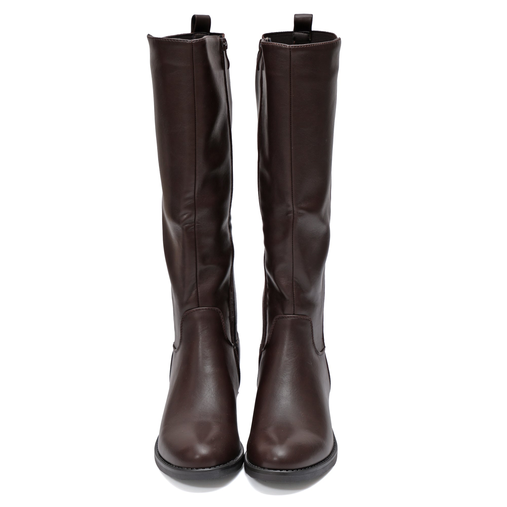 Stivale in simil pelle con elastico- Art.68319