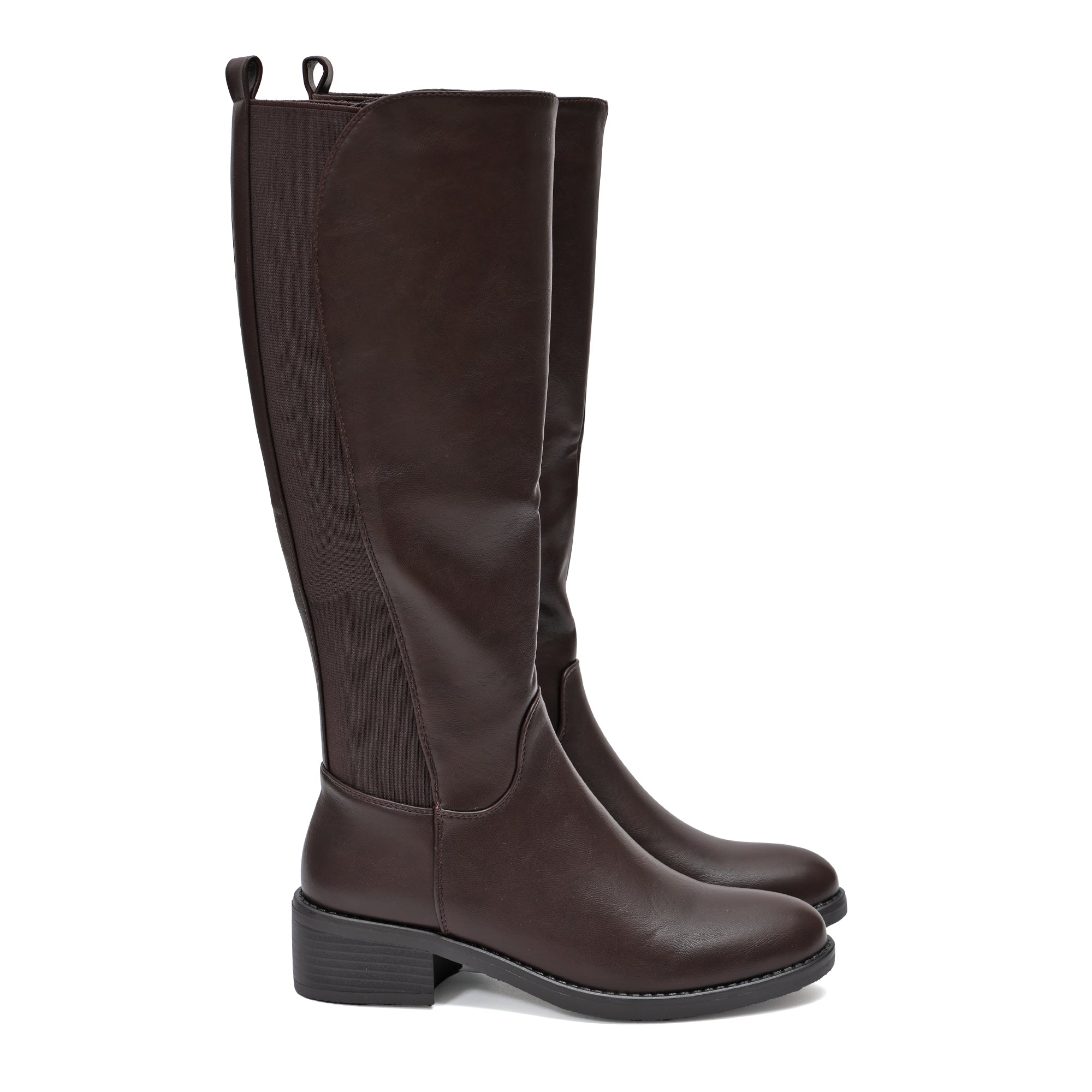 Stivale in simil pelle con elastico- Art.68319