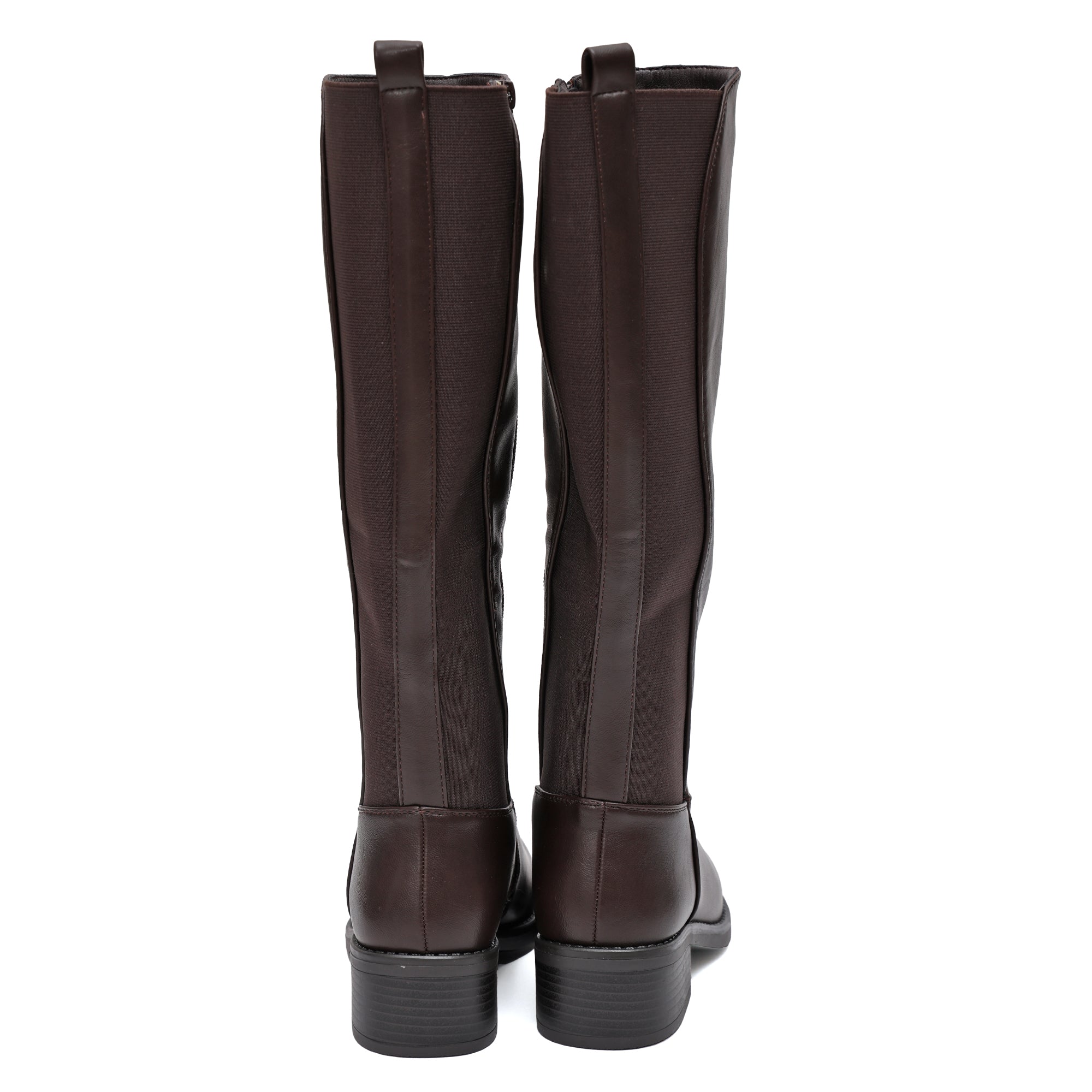 Stivale in simil pelle con elastico- Art.68319