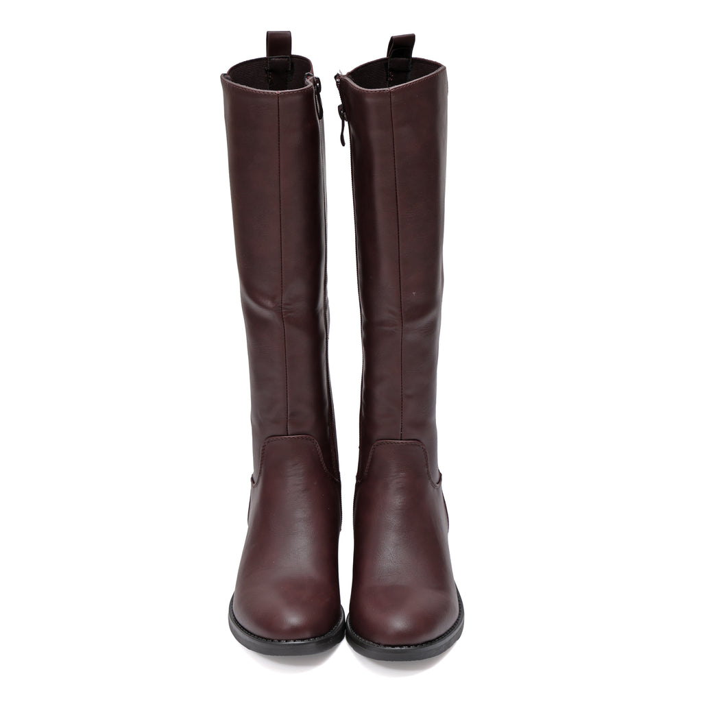 Stivale in simil pelle con elastico- Art.68319
