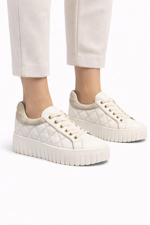 Sneakers - fondo 5 cm -Art.65PELLE