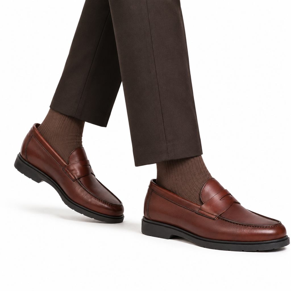 Mocassino in pelle con fondo light-Art.B02CRUSTFDOJACOBS