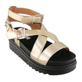 Sandali platform con fasce e fibbieDM660 Art. DM660