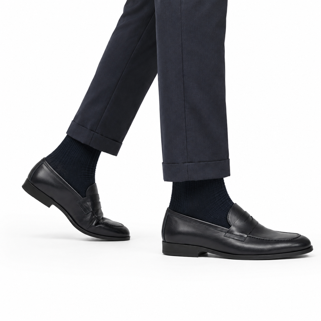 Mocassino con benda in morbidissima pelle crust -Art.75BENDINAFDOGOMMACRUST