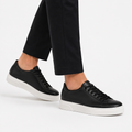 Sneakers stringate in vera pelle -Art.6PELLE