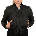 Bomber in pelle di vitello Nero-Art.IMP26NAPPA